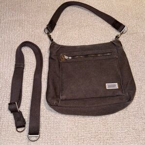 TRAVELON Anti-Theft Heritage Hobo (2 straps)—PEWTER color